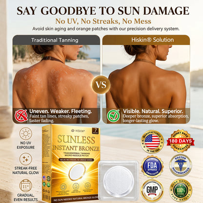 ☀️ 𝐇𝐢𝐬𝐤𝐢𝐧® 𝐒𝐮𝐧𝐥𝐞𝐬𝐬 𝐈𝐧𝐬𝐭𝐚𝐧𝐭 𝐁𝐫𝐨𝐧𝐳𝐞 𝐓𝐚𝐧𝐧𝐢𝐧𝐠 𝐌𝐢𝐜𝐫𝐨𝐧𝐞𝐞𝐝𝐥𝐞 𝐏𝐚𝐭𝐜𝐡 🇺🇸 (𝐉𝐮𝐬𝐭 𝐨𝐧𝐜𝐞 𝐚 𝐝𝐚𝐲) 𝐕𝐢𝐬𝐢𝐛𝐥𝐞 𝐁𝐫𝐨𝐧𝐳𝐞 𝐆𝐥𝐨𝐰 𝐢𝐧 𝟕 𝐃𝐚𝐲𝐬 ✅ 𝐍𝐨 𝐔𝐕, 𝐍𝐨 𝐎𝐫𝐚𝐧𝐠𝐞, 𝐍𝐨 𝐒𝐭𝐫𝐞𝐚𝐤𝐬, 𝐍𝐨 𝐃𝐇𝐀, 𝐍𝐨 𝐌𝐞𝐬𝐬.