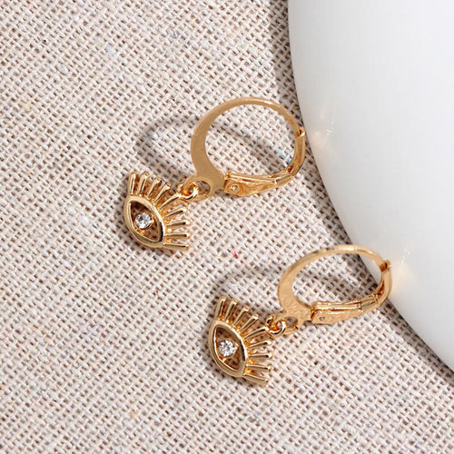 2026 Flatfoosie New Tiny Hoop Earrings For Women Gold Color Cartilage Hoop Earrings Jewelry Heart Cross Star Triangle Charm Earrings