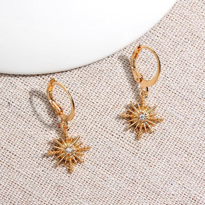 2026 Flatfoosie New Tiny Hoop Earrings For Women Gold Color Cartilage Hoop Earrings Jewelry Heart Cross Star Triangle Charm Earrings