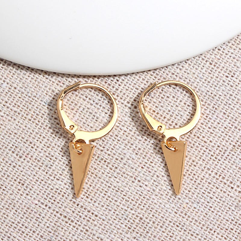 2026 Flatfoosie New Tiny Hoop Earrings For Women Gold Color Cartilage Hoop Earrings Jewelry Heart Cross Star Triangle Charm Earrings