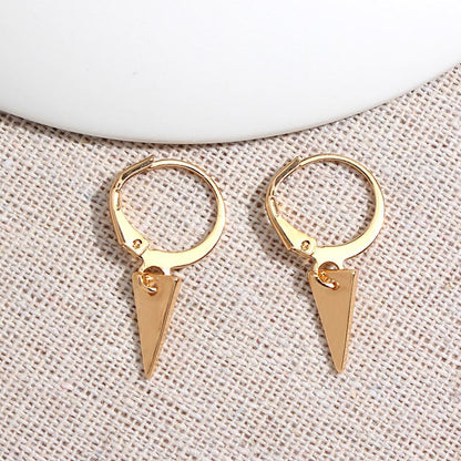 2026 Flatfoosie New Tiny Hoop Earrings For Women Gold Color Cartilage Hoop Earrings Jewelry Heart Cross Star Triangle Charm Earrings