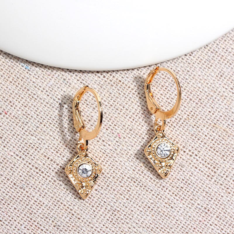 2026 Flatfoosie New Tiny Hoop Earrings For Women Gold Color Cartilage Hoop Earrings Jewelry Heart Cross Star Triangle Charm Earrings