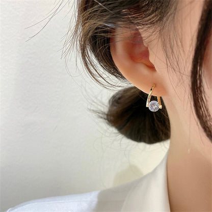 2026 Simple Black White Irregular Polyhedron Pendant Small Earrings 2021 New Girl Unusual Earrings Fashion Korean Jewelry For Woman