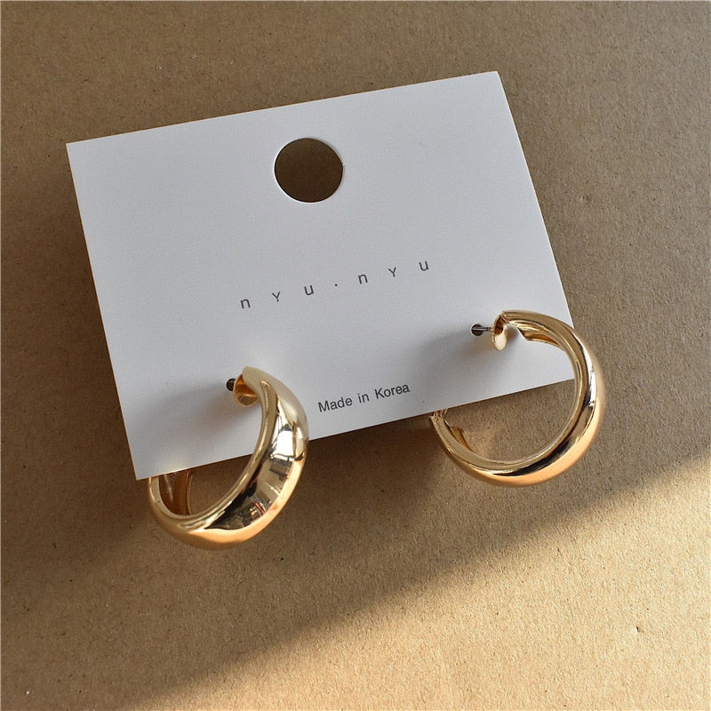 2026 Retro Minimalist Square Earrings Irregular Stud Earrings New Exaggerated Cold Wind Fashion Earring for Women Opening Accessories