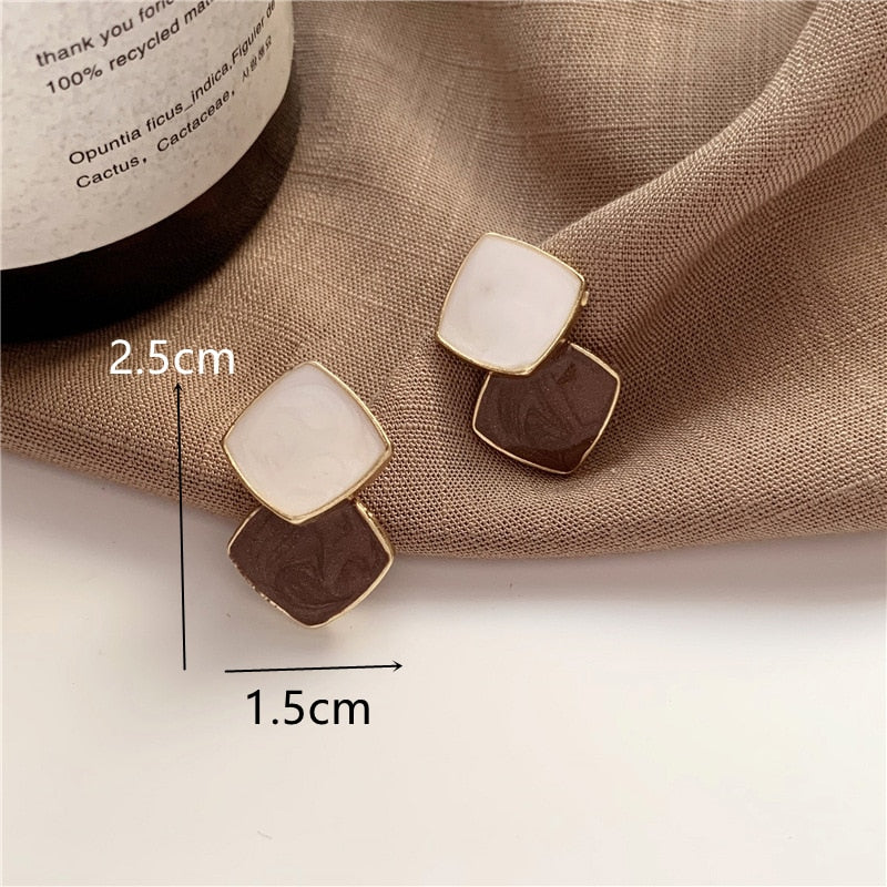 2026 Vintage Metallic Gold Color Multiple Small Round Stud Earrings Women Korean Jewelry Fashion Wedding Party Earrings Jewelry Gifts