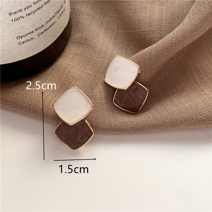 2026 Vintage Metallic Gold Color Multiple Small Round Stud Earrings Women Korean Jewelry Fashion Wedding Party Earrings Jewelry Gifts