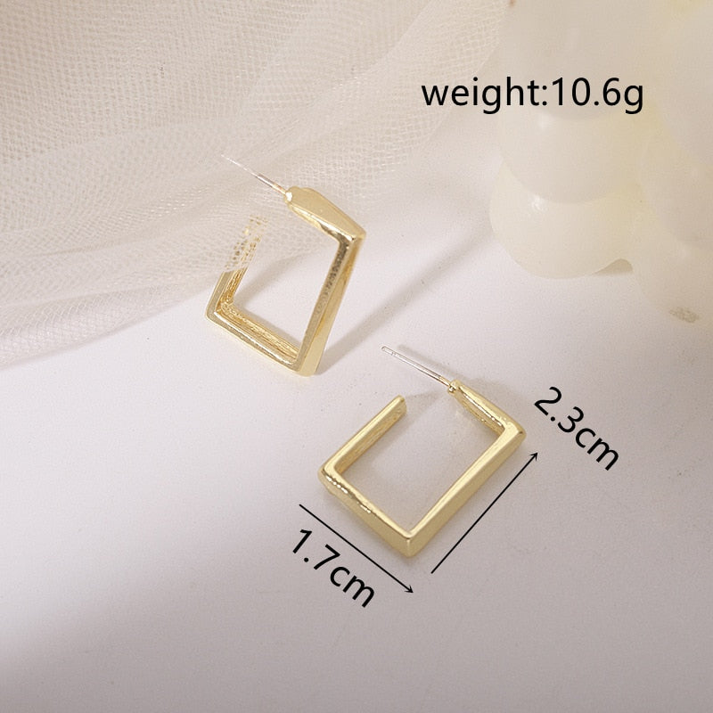 2026 Vintage Metallic Gold Color Multiple Small Round Stud Earrings Women Korean Jewelry Fashion Wedding Party Earrings Jewelry Gifts