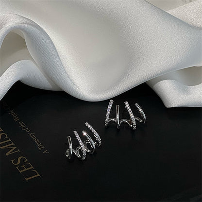 2026 Retro Minimalist Square Earrings Irregular Stud Earrings New Exaggerated Cold Wind Fashion Earring for Women Opening Accessories