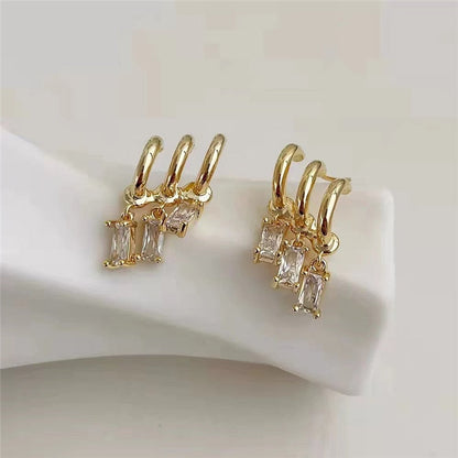 2026 Trend Simulation Pearl Long Earrings Female Moon Star Flower Rhinestone Wedding Pendant Earrings Fashion Korean Jewelry Earrings