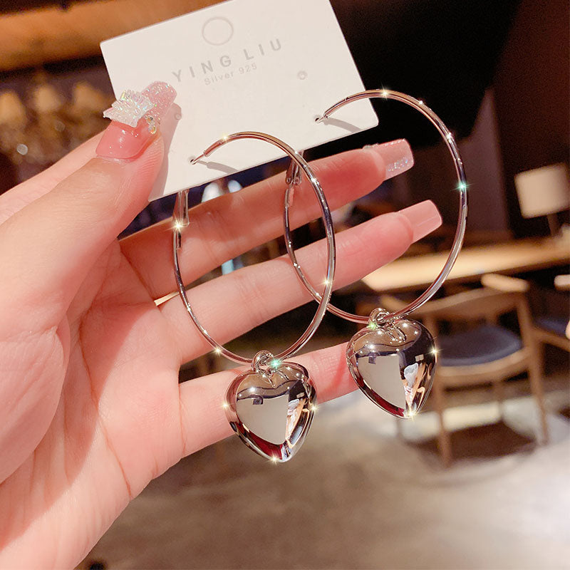 2026 New Crystal Drop Earrings with Bling Bling Cubic Zirconia Temperament Women Earrings High Quality Silver Color Trendy Jewelry