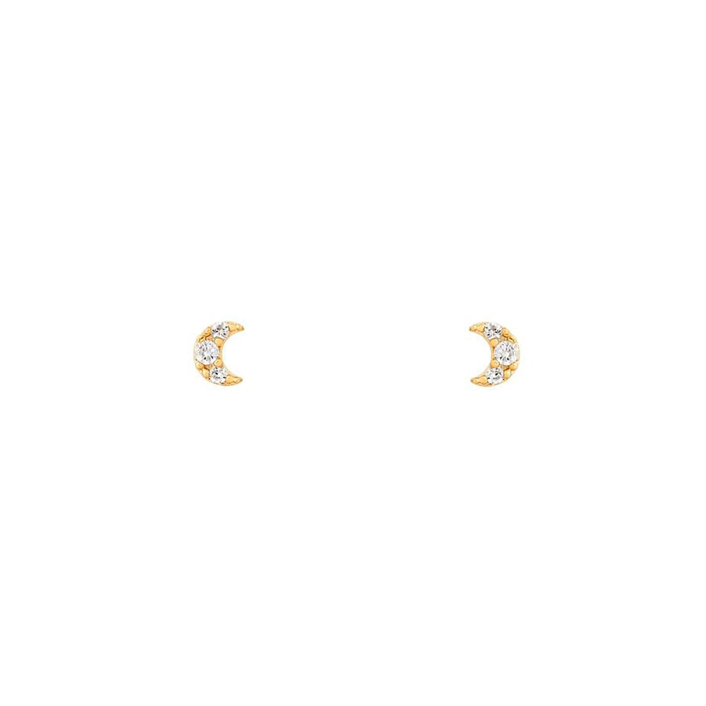 2026 New Design Stainless Steel Cubic Zirconia Chain Hoop Earring For Women Star Moon Pendant Cartilage Earring Piercing Jewelry