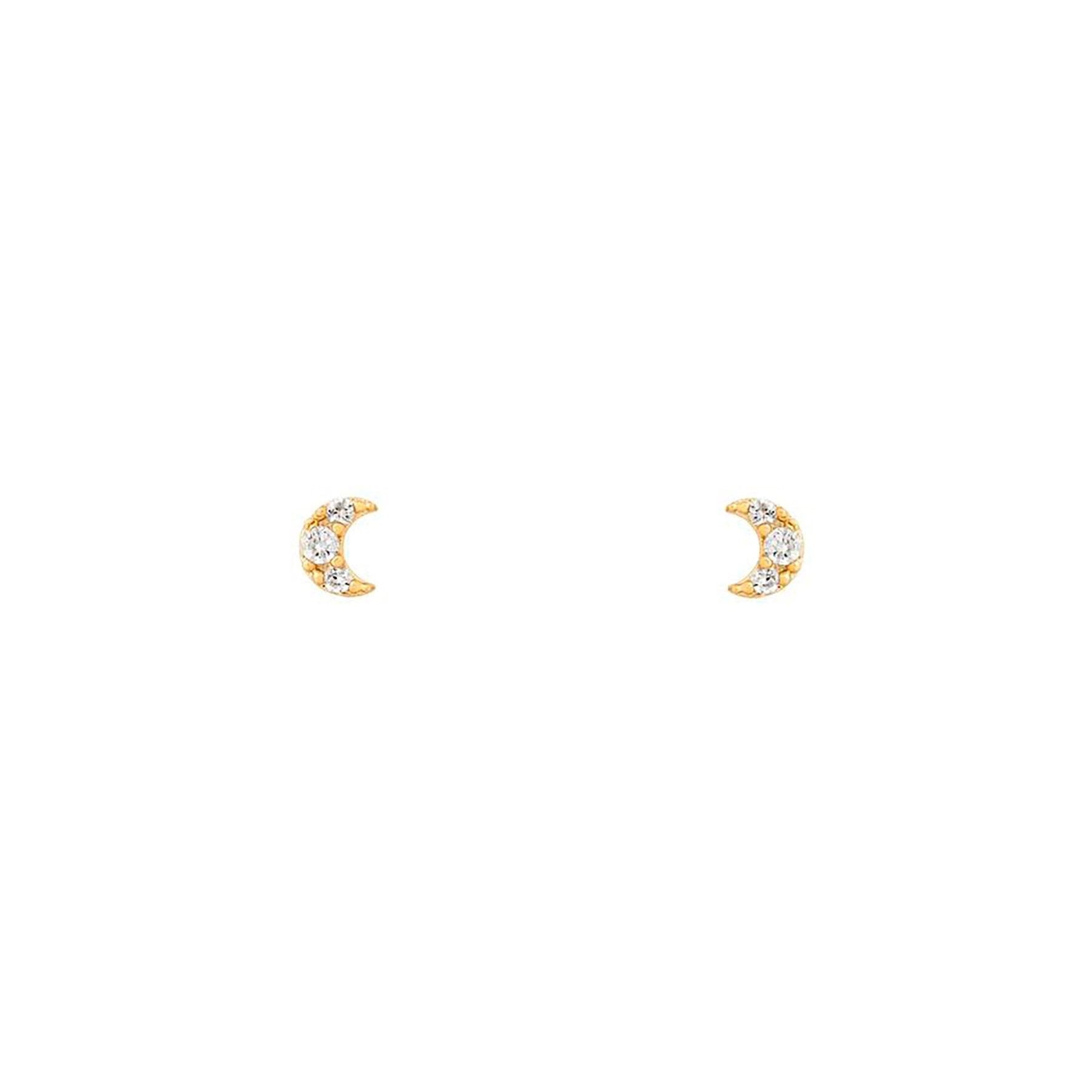 2026 New Design Stainless Steel Cubic Zirconia Chain Hoop Earring For Women Star Moon Pendant Cartilage Earring Piercing Jewelry