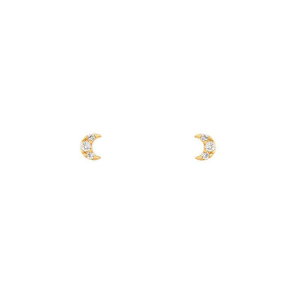 2026 New Design Stainless Steel Cubic Zirconia Chain Hoop Earring For Women Star Moon Pendant Cartilage Earring Piercing Jewelry