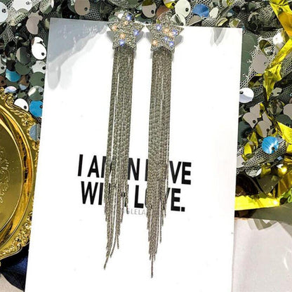 2026 New Crystal Drop Earrings with Bling Bling Cubic Zirconia Temperament Women Earrings High Quality Silver Color Trendy Jewelry