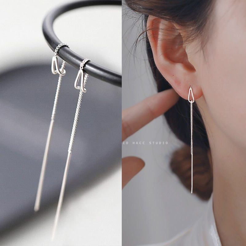 2026 Trend Simulation Pearl Long Earrings Female Moon Star Flower Rhinestone Wedding Pendant Earrings Fashion Korean Jewelry Earrings