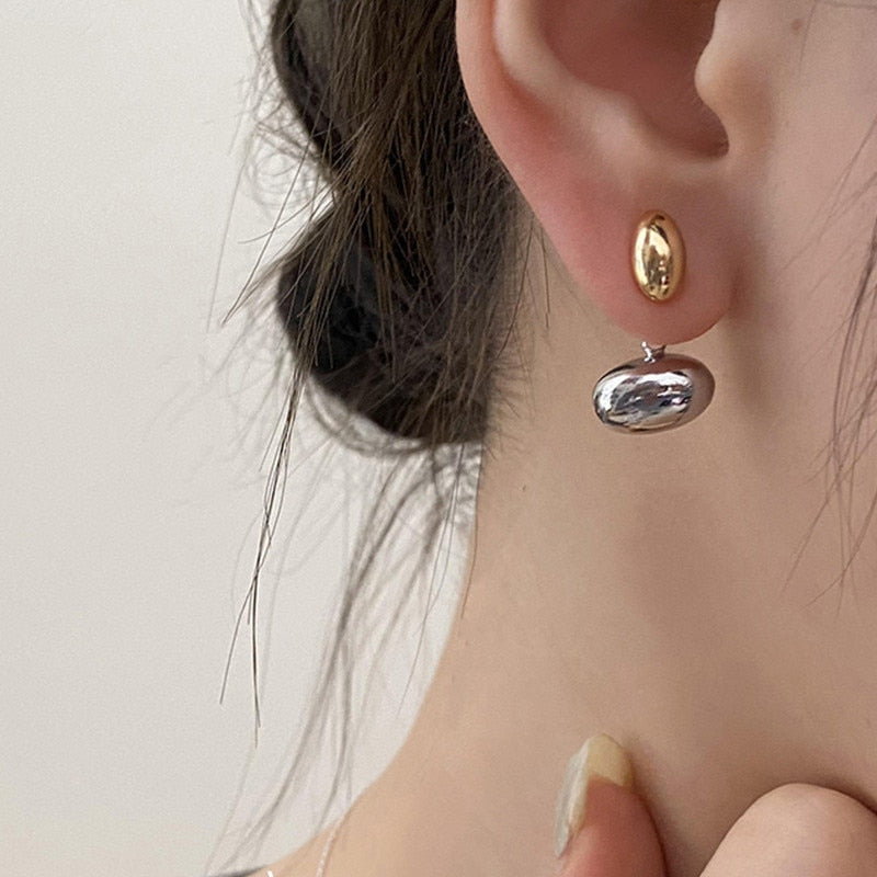 2026 Earrings Asymmetrical Round Hollow Round Black Stud Earrings Rhinestone Accessories For Women pendientes mujer