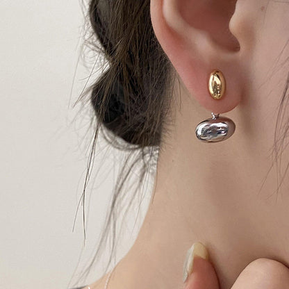 2026 Earrings Asymmetrical Round Hollow Round Black Stud Earrings Rhinestone Accessories For Women pendientes mujer
