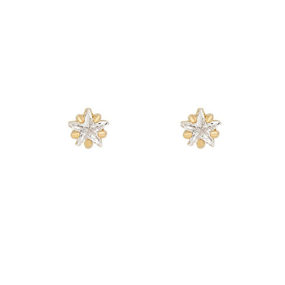 2026 New Design Stainless Steel Cubic Zirconia Chain Hoop Earring For Women Star Moon Pendant Cartilage Earring Piercing Jewelry